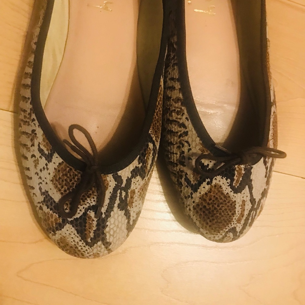 FS/ NY Frech Sole. Ballet snakeskin flats. EU size 42. Approximate US size 9.